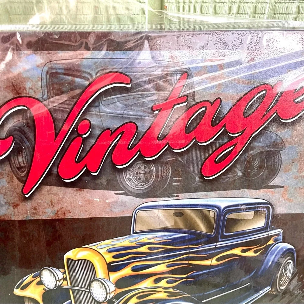 NEW Vintage Hot Rods Metal Sign